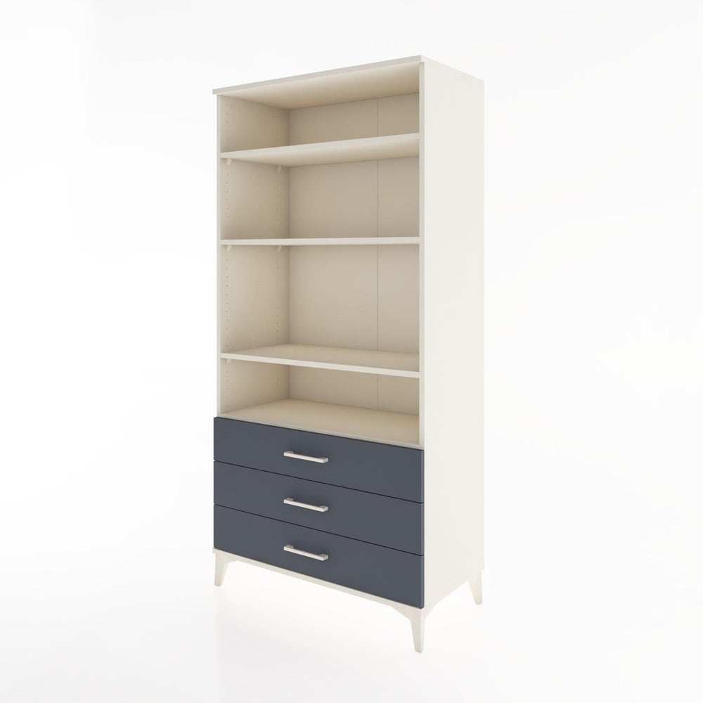 Woodntry Modular Cabinet Moonstone 88x44x170 cm with Drawers and Shelves CR37-1