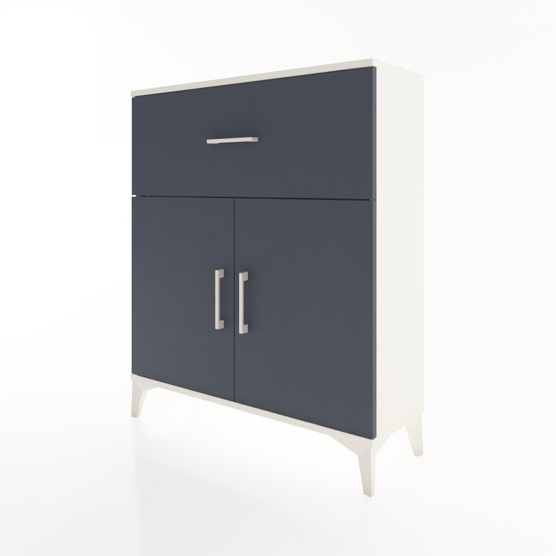Woodntry Modüler Şifonyer Aytaşı 88x30x94 cm Kapaklı ve Çekmeceli KC9-1