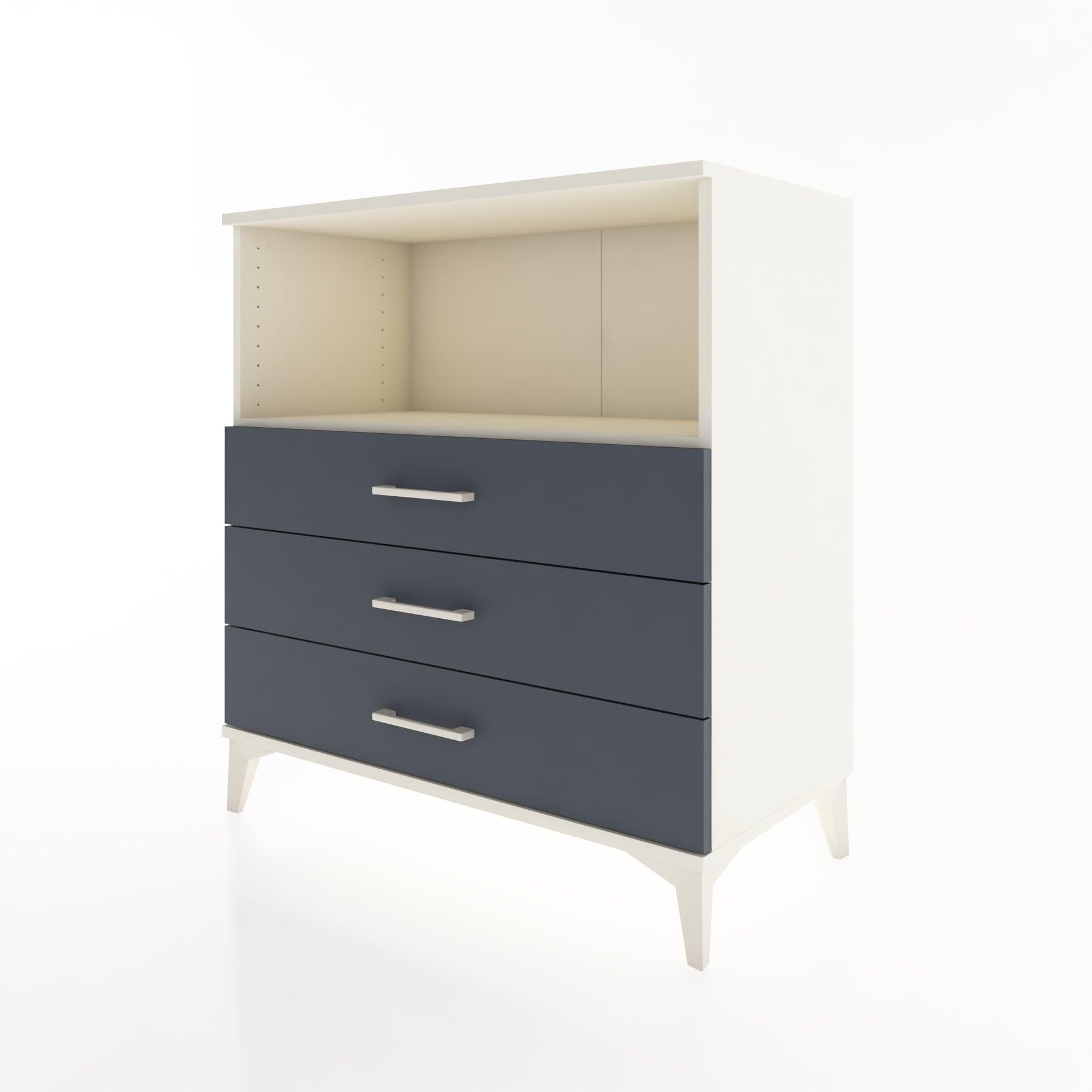 Woodntry Modüler Şifonyer Aytaşı 88x44x84 cm Çekmeceli ve Raflı CR18-1