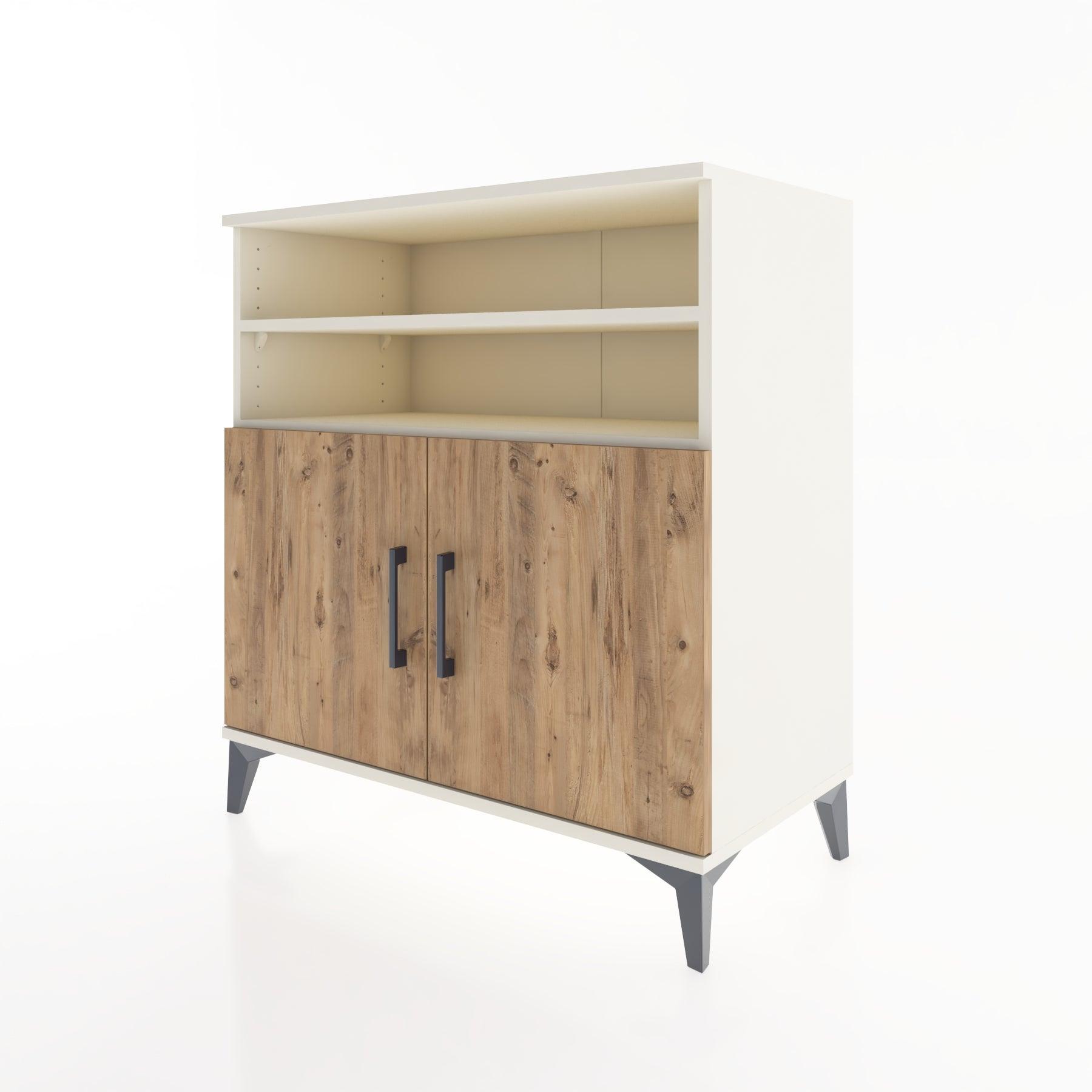 Woodntry Modular Dresser Moonstone 88x44x84 cm with Cover and Shelf KR39-1