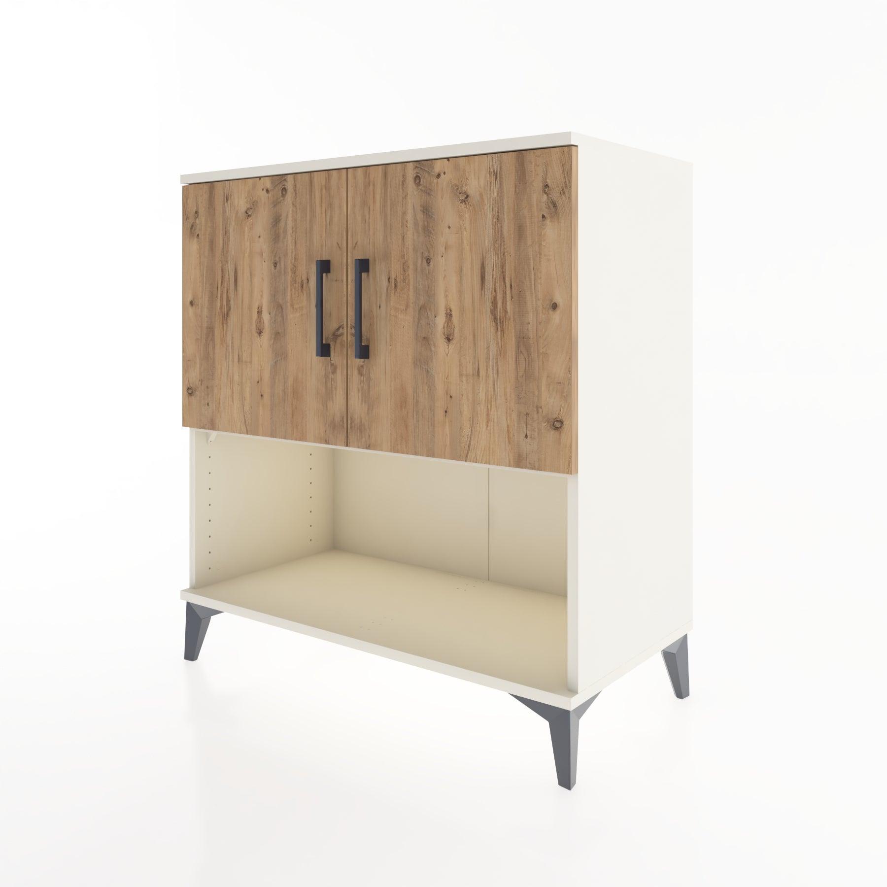 Woodntry Modular Dresser Moonstone 88x44x84 cm with Cover and Shelf KR45-1