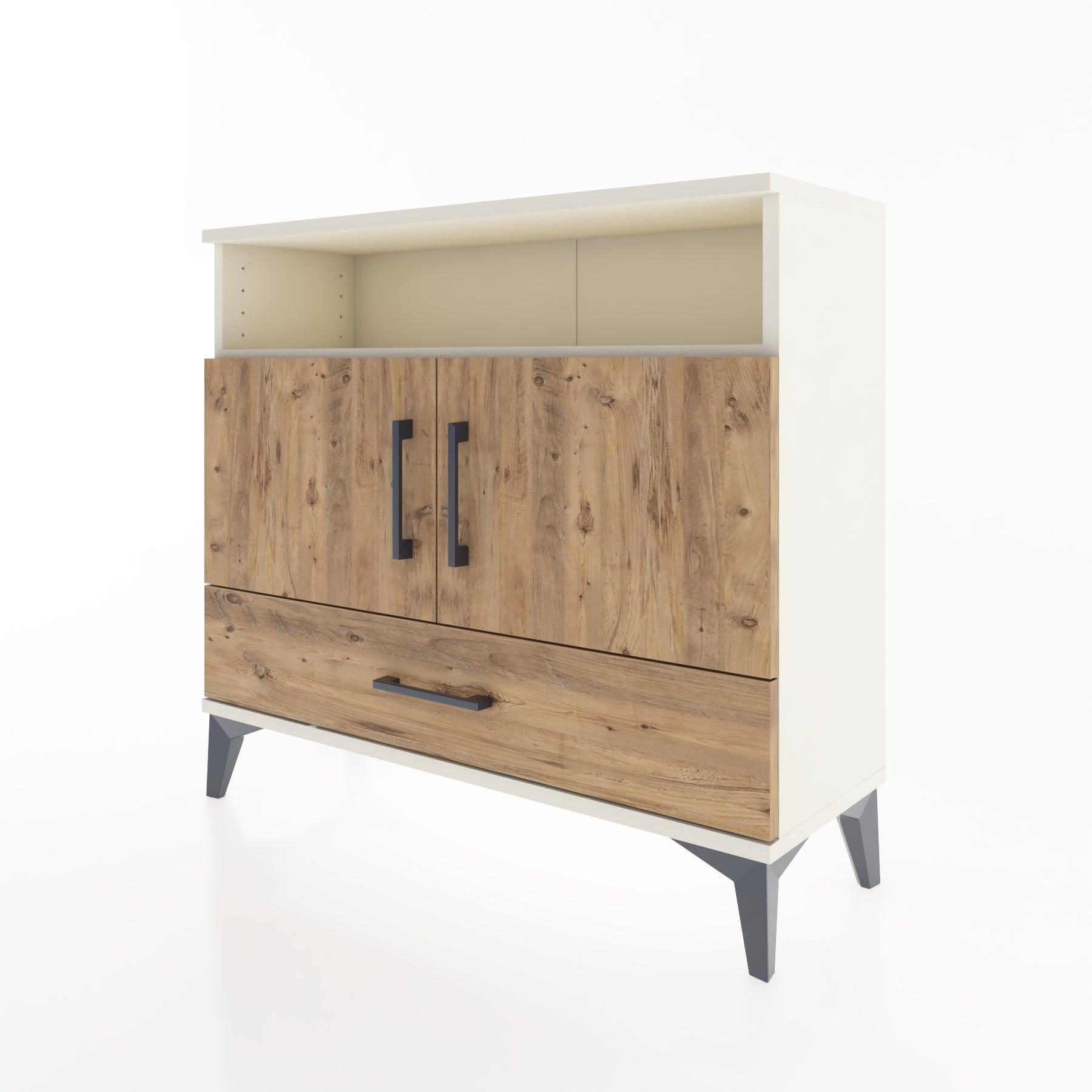 Woodntry Modüler Şifonyer Raf Kapak Çekmeceli 88x30x68 cm Aytaşı - Woodntry