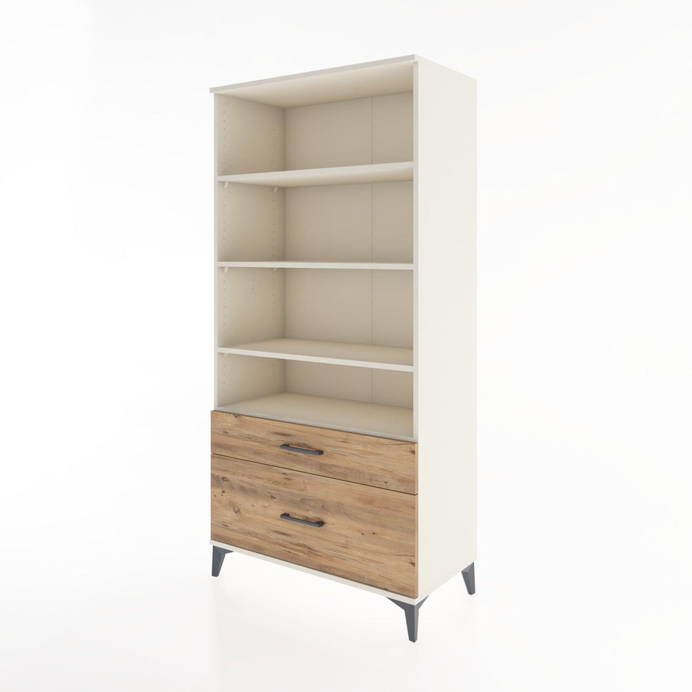 Woodntry Modular Cabinet Moonstone 88x44x170 cm with Drawers and Shelves CR43-1