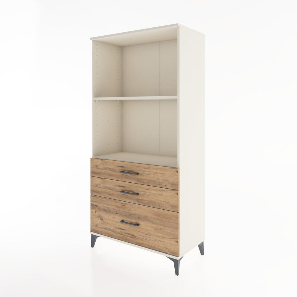 Woodntry Modular Cabinet Moonstone 88x44x170 cm with Drawers and Shelves CR42-1