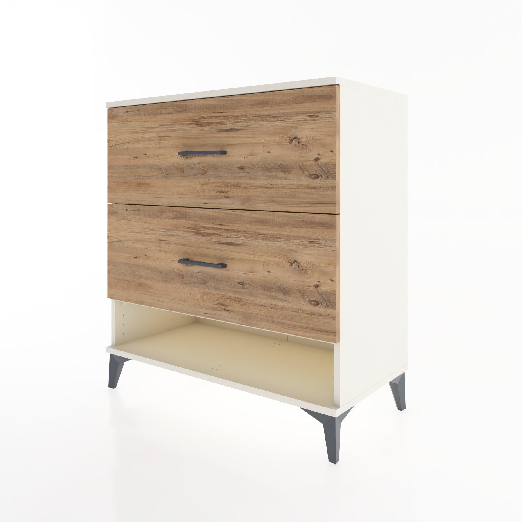 Woodntry Modüler Şifonyer Aytaşı 88x44x84 cm Çekmeceli ve Raflı CR4-1