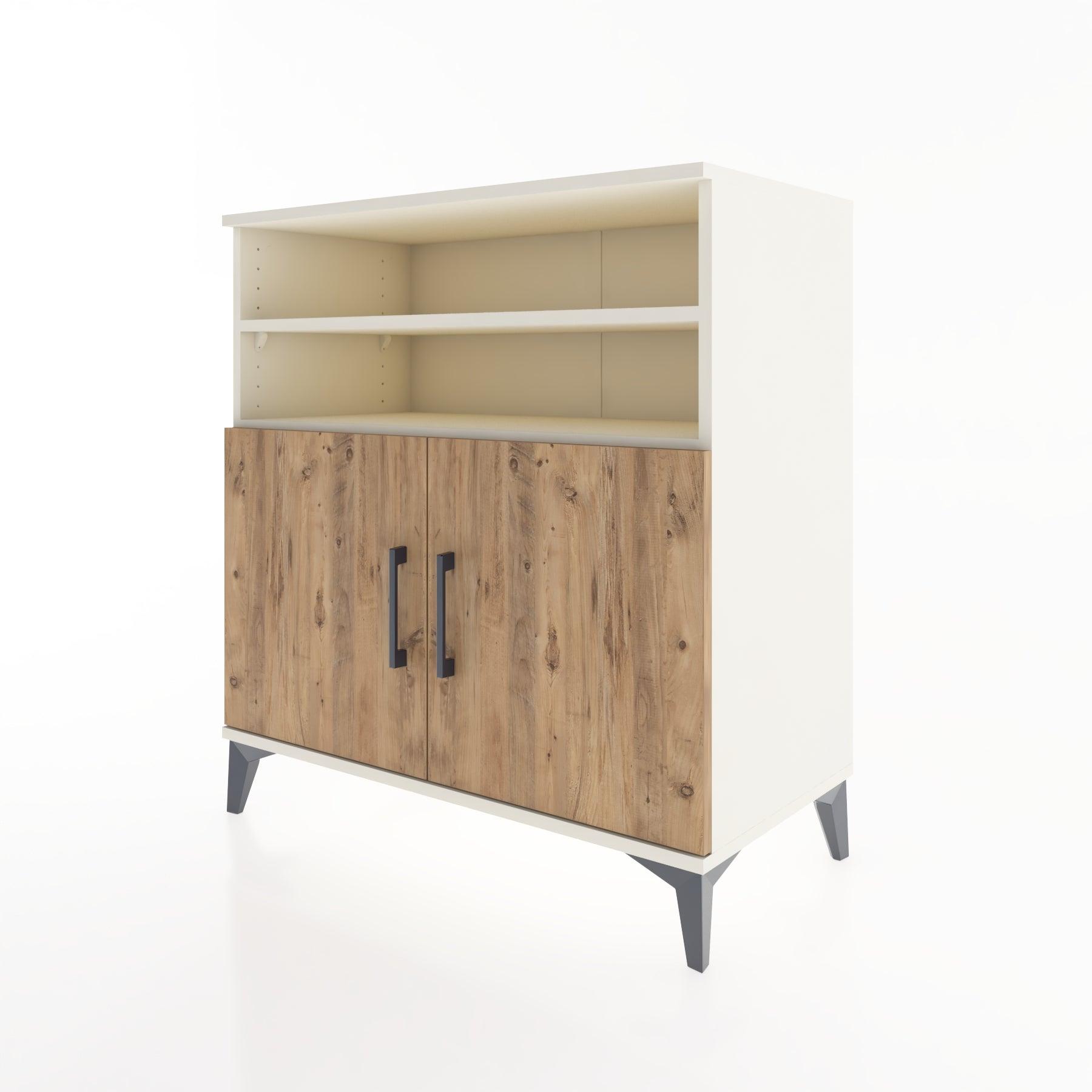 Woodntry Modular Dresser Moonstone 88x44x84 cm with Cover and Shelf KR37-1