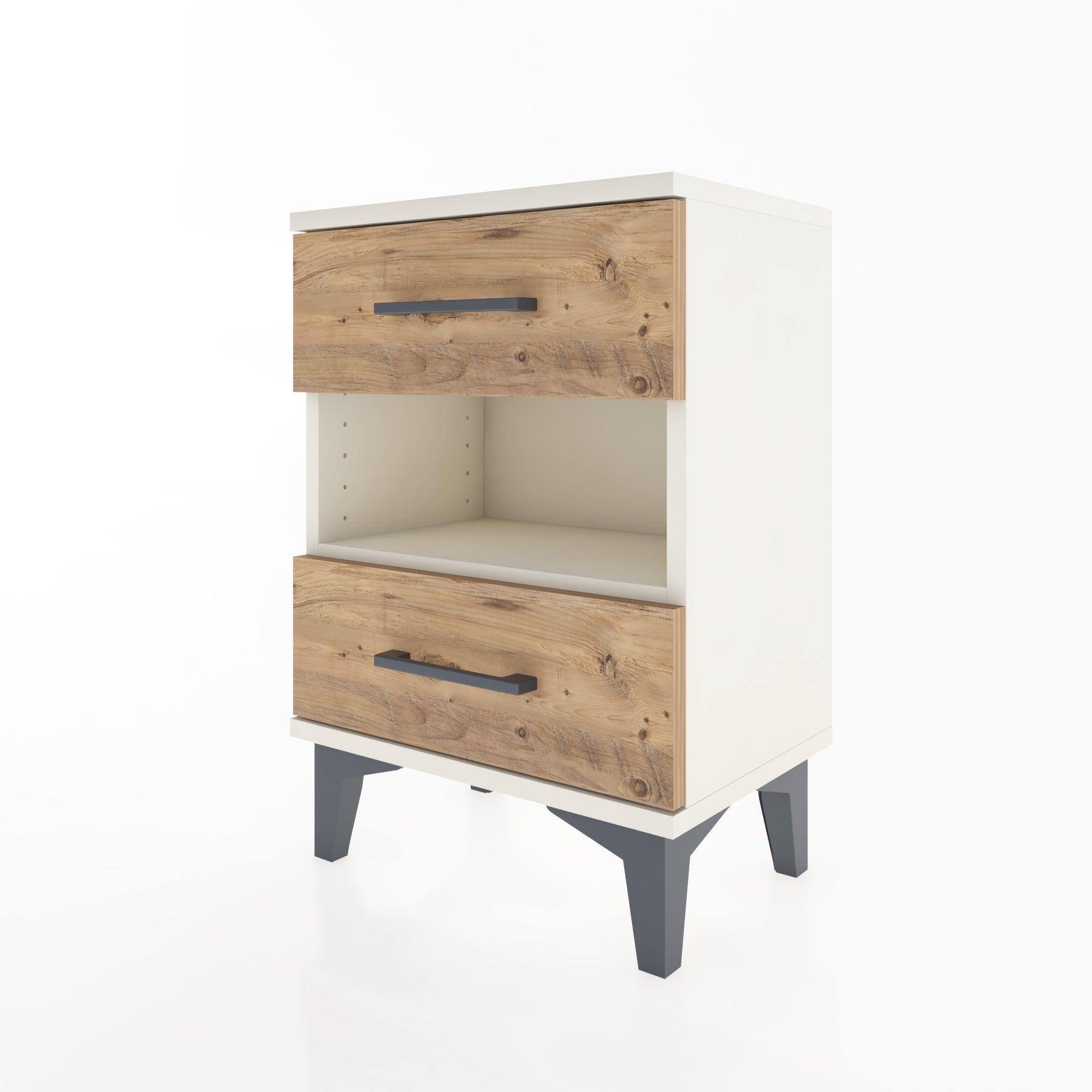 Woodntry Modüler Komodin Çekmece ve Raf 44x30x52 cm Aytaşı - Woodntry