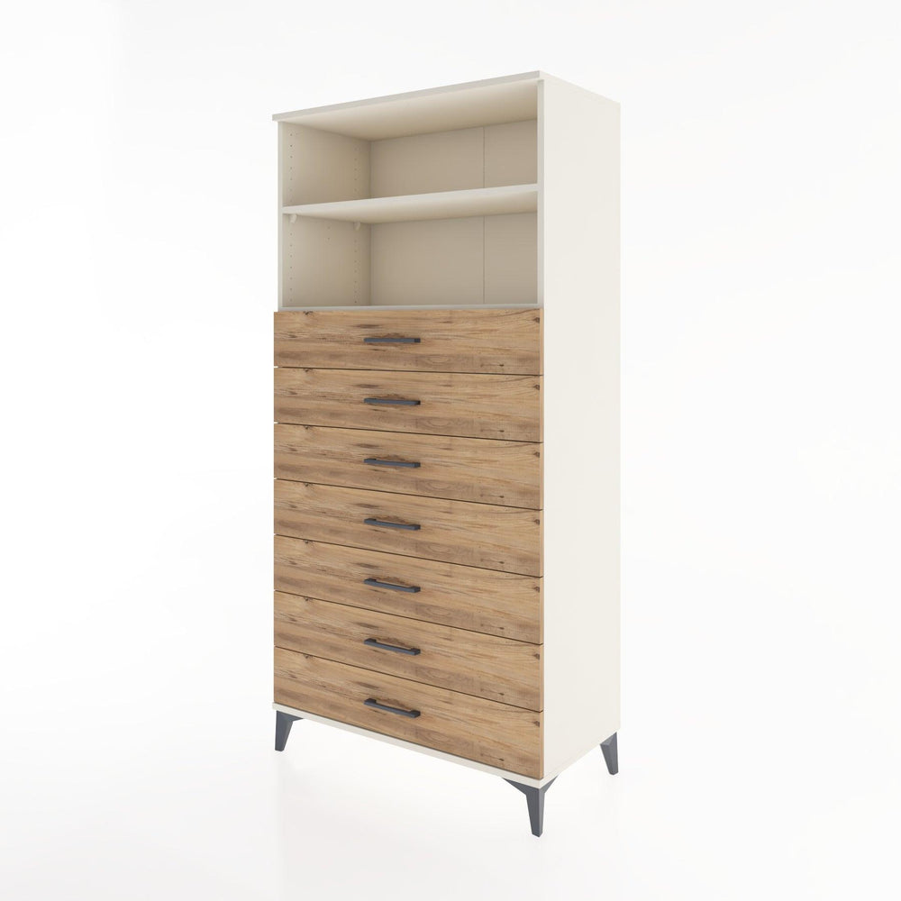 Woodntry Modular Cabinet Moonstone 88x44x170 cm with Drawers and Shelves CR33-1