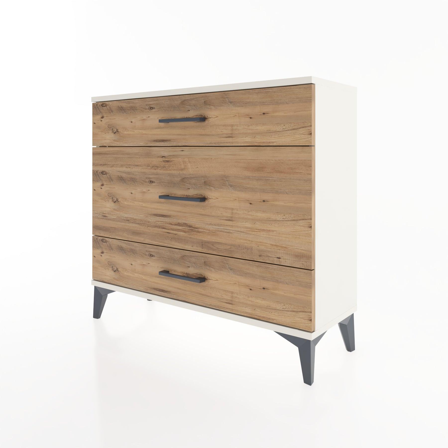 Woodntry Modüler Şifonyer Üç Çekmeceli V5 88x30x68 cm Aytaşı - Woodntry