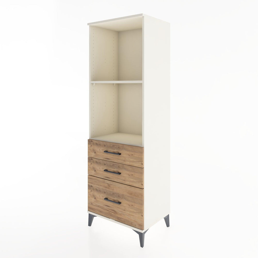 Woodntry Modular Cabinet Moonstone 60x44x170 cm with Drawers and Shelves CR42-1