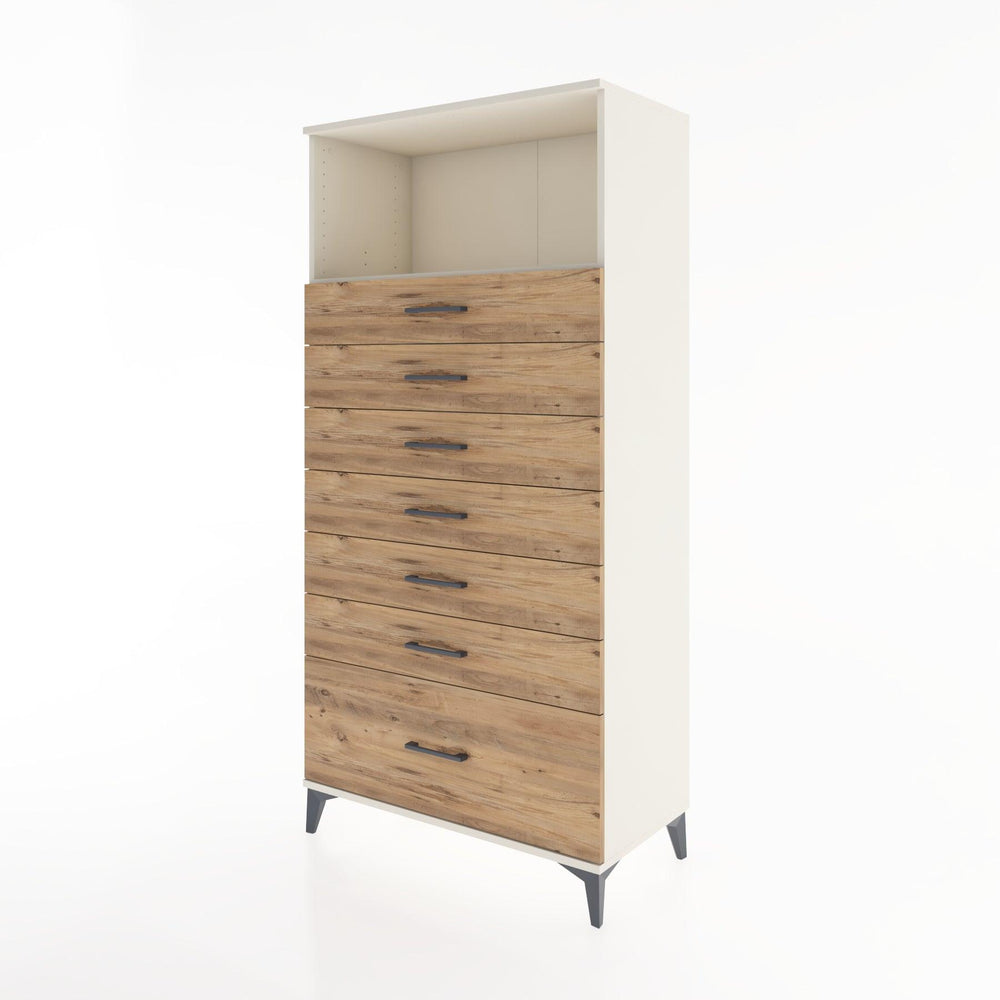 Woodntry Modular Cabinet Moonstone 88x44x170 cm with Drawers and Shelves CR38-1