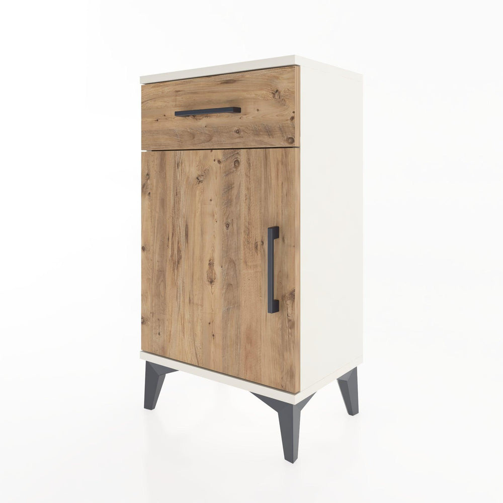 Woodntry Modüler Komodin Çekmece ve Kapaklı V4 44x30x68 cm Aytaşı - Woodntry