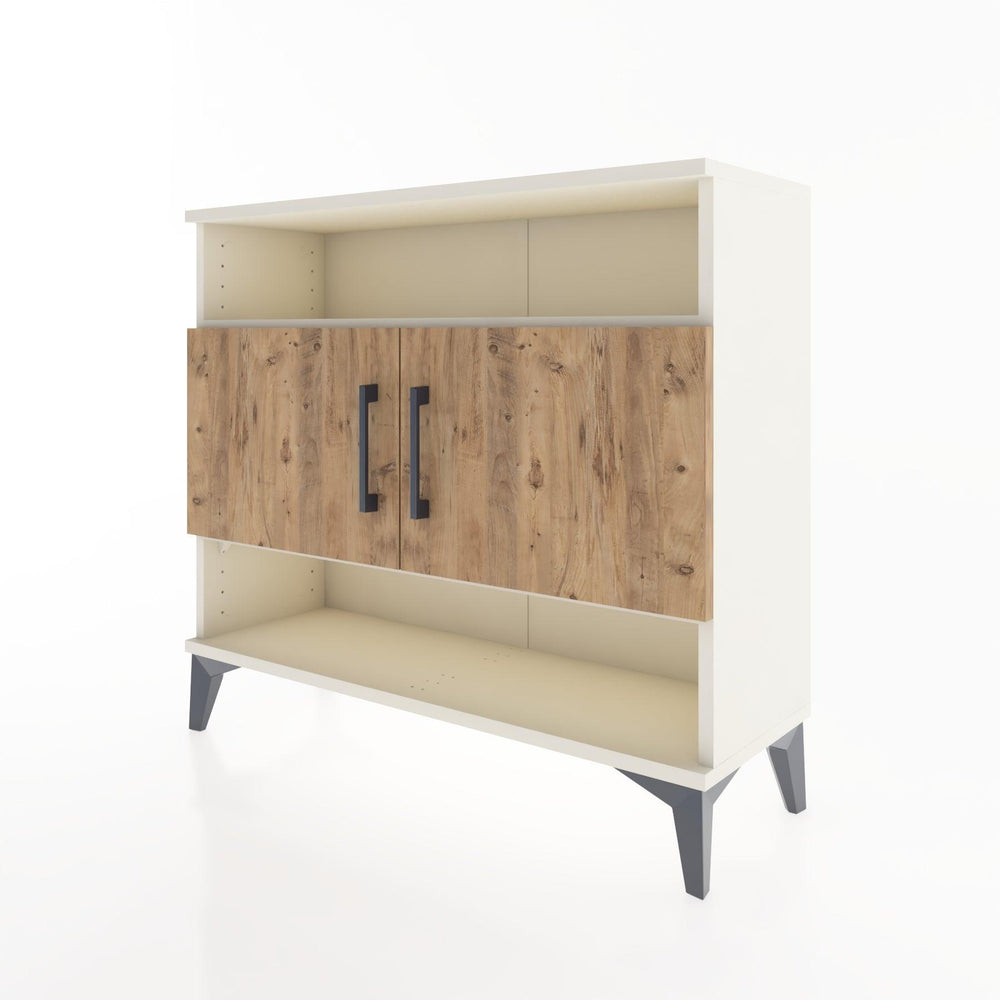 Woodntry Modüler Şifonyer Raf ve İki Kapaklı V2 88x30x68 cm Çam - Woodntry