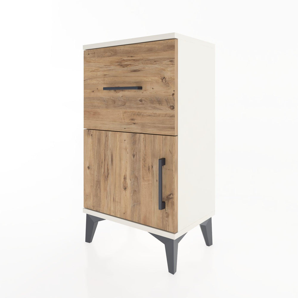 Woodntry Modüler Komodin Çekmece ve Kapaklı V1 44x30x68 cm Aytaşı - Woodntry