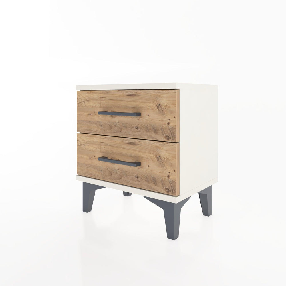 Woodntry Modüler Komodin İki Çekmeceli 44x30x36 cm Aytaşı - Woodntry