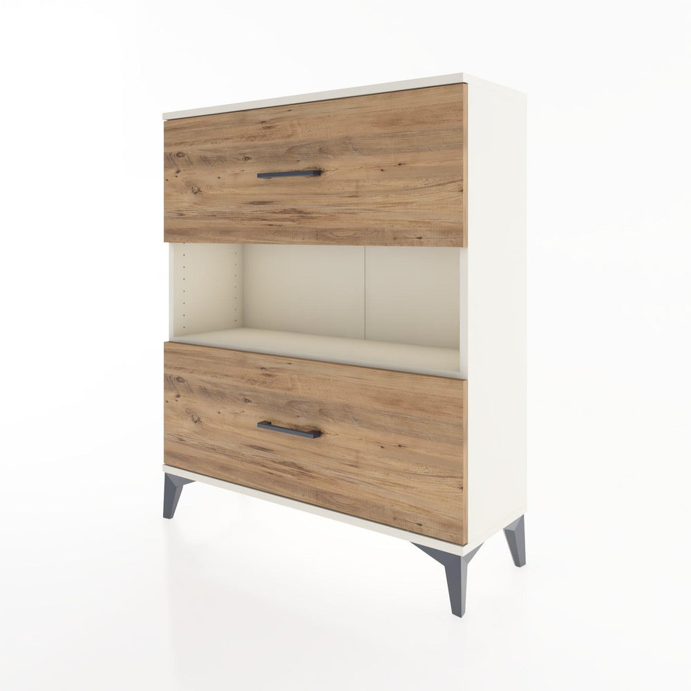 Woodntry Modüler Şifonyer Aytaşı 88x30x94 cm Çekmeceli ve Raflı CR17-1