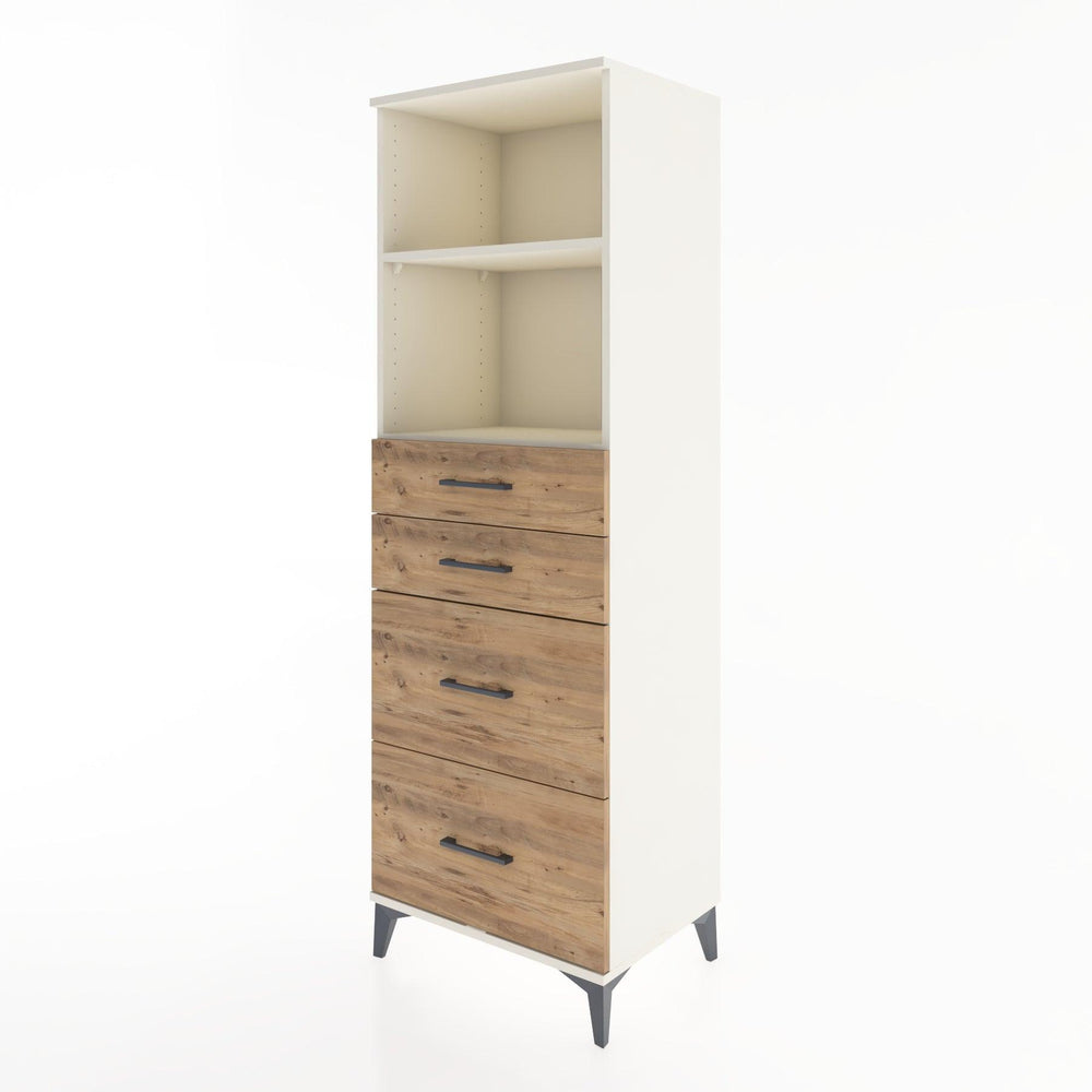 Woodntry Modular Cabinet Moonstone 60x44x170 cm with Drawers and Shelves CR46-1
