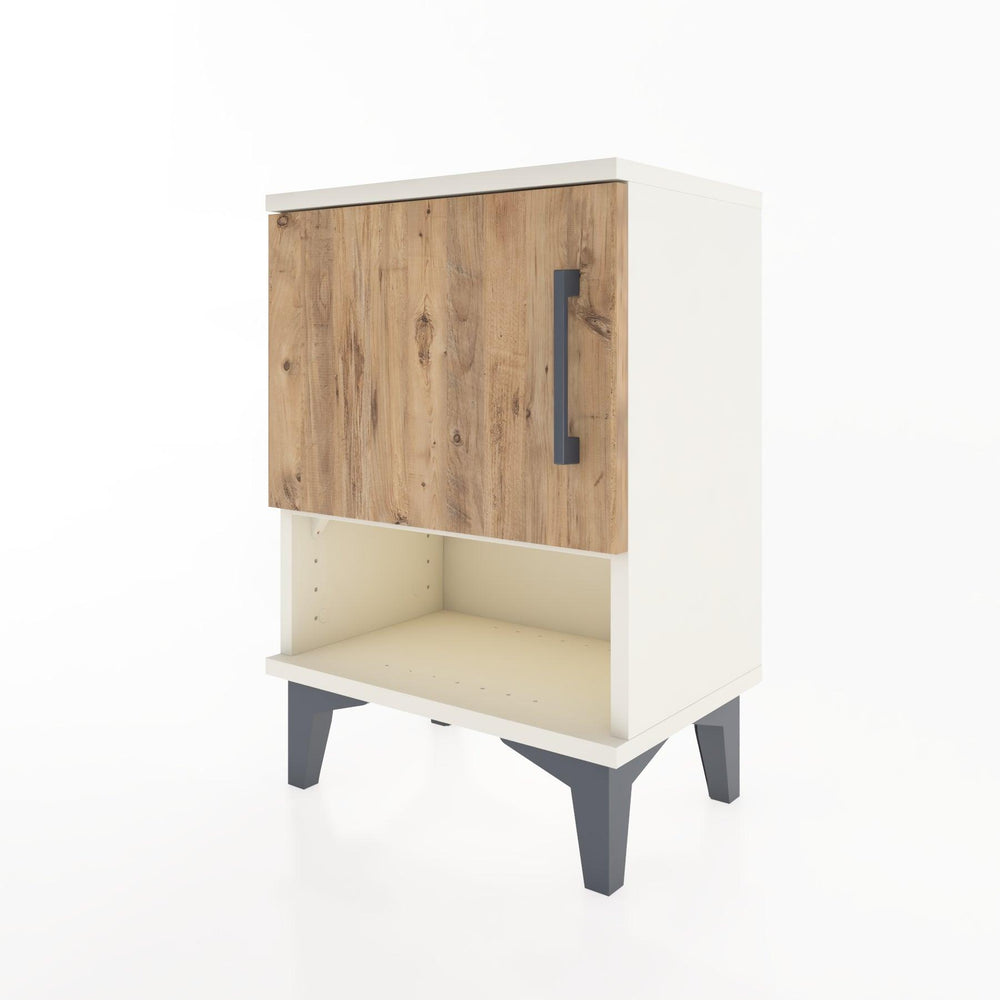 Woodntry Modüler Komodin Tek Kapak ve Raflı 44x30x52 cm Aytaşı - Woodntry