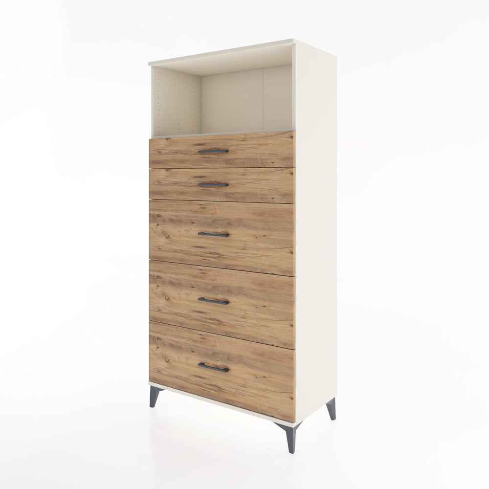 Woodntry Modular Cabinet Moonstone 88x44x170 cm with Drawers and Shelves CR50-1