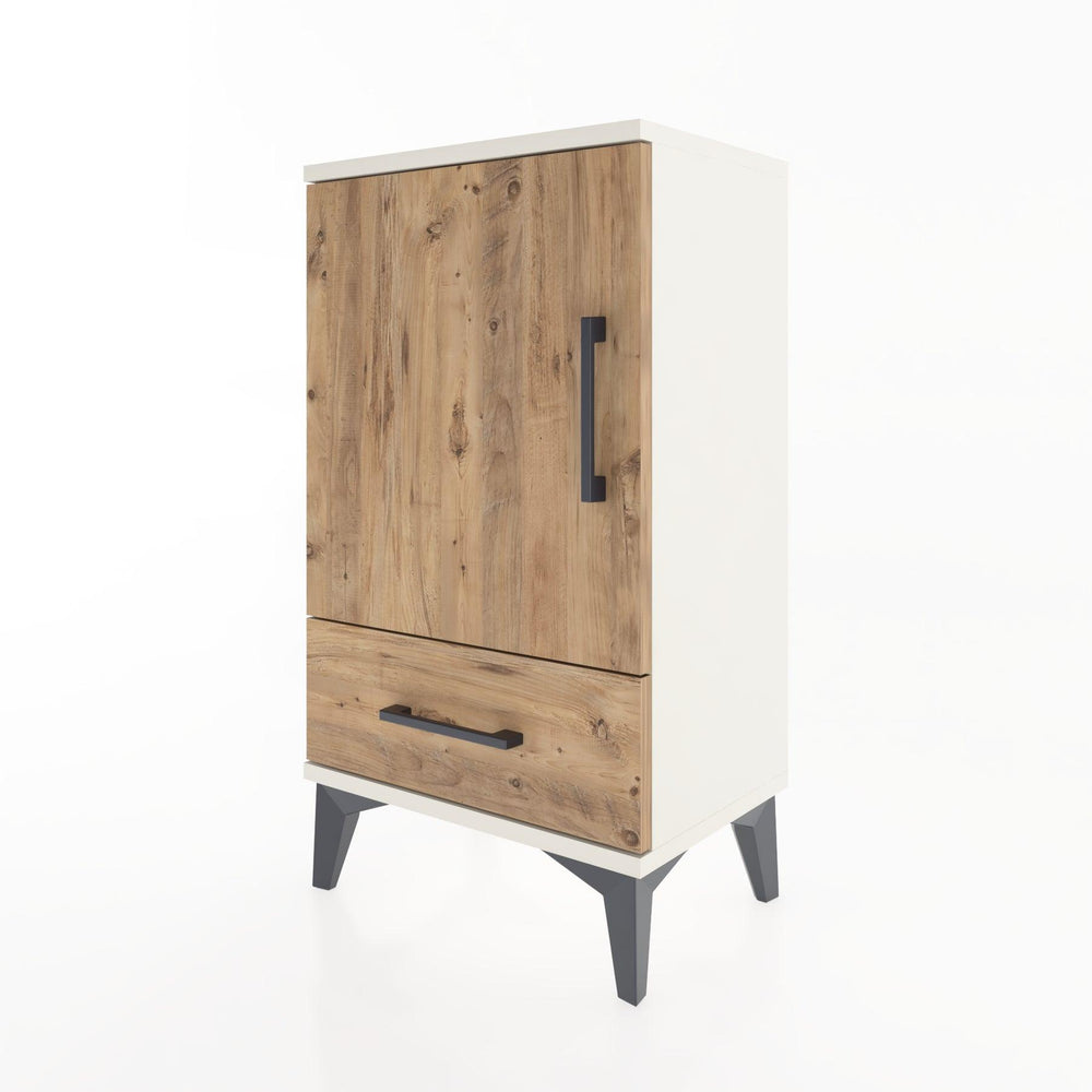 Woodntry Modüler Komodin Çekmece ve Kapaklı V3 44x30x68 cm Aytaşı - Woodntry