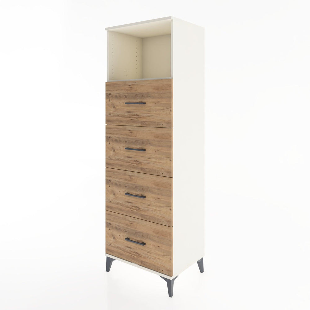 Woodntry Modular Cabinet Moonstone 60x44x170 cm with Drawers and Shelves CR52-1