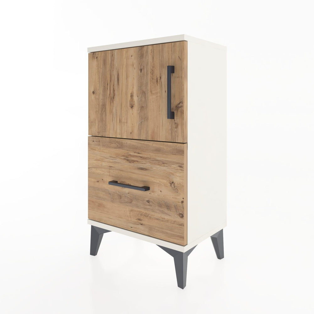 Woodntry Modüler Komodin Çekmece ve Kapaklı V2 44x30x68 cm Aytaşı - Woodntry