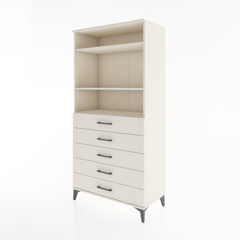 Woodntry Modular Cabinet Moonstone 88x44x170 cm with Drawers and Shelves CR35-1
