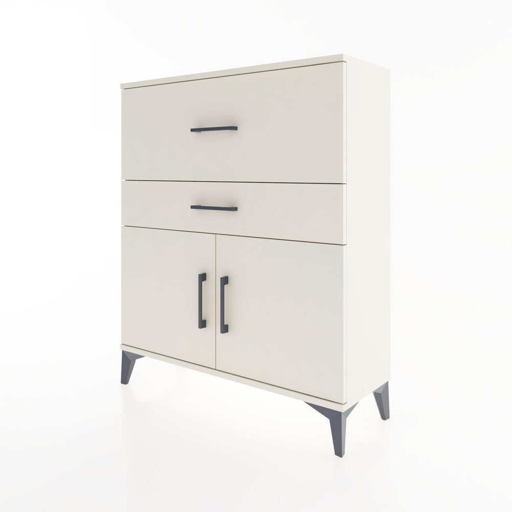 Woodntry Modüler Şifonyer Aytaşı 88x30x94 cm Kapaklı ve Çekmeceli KC12-1