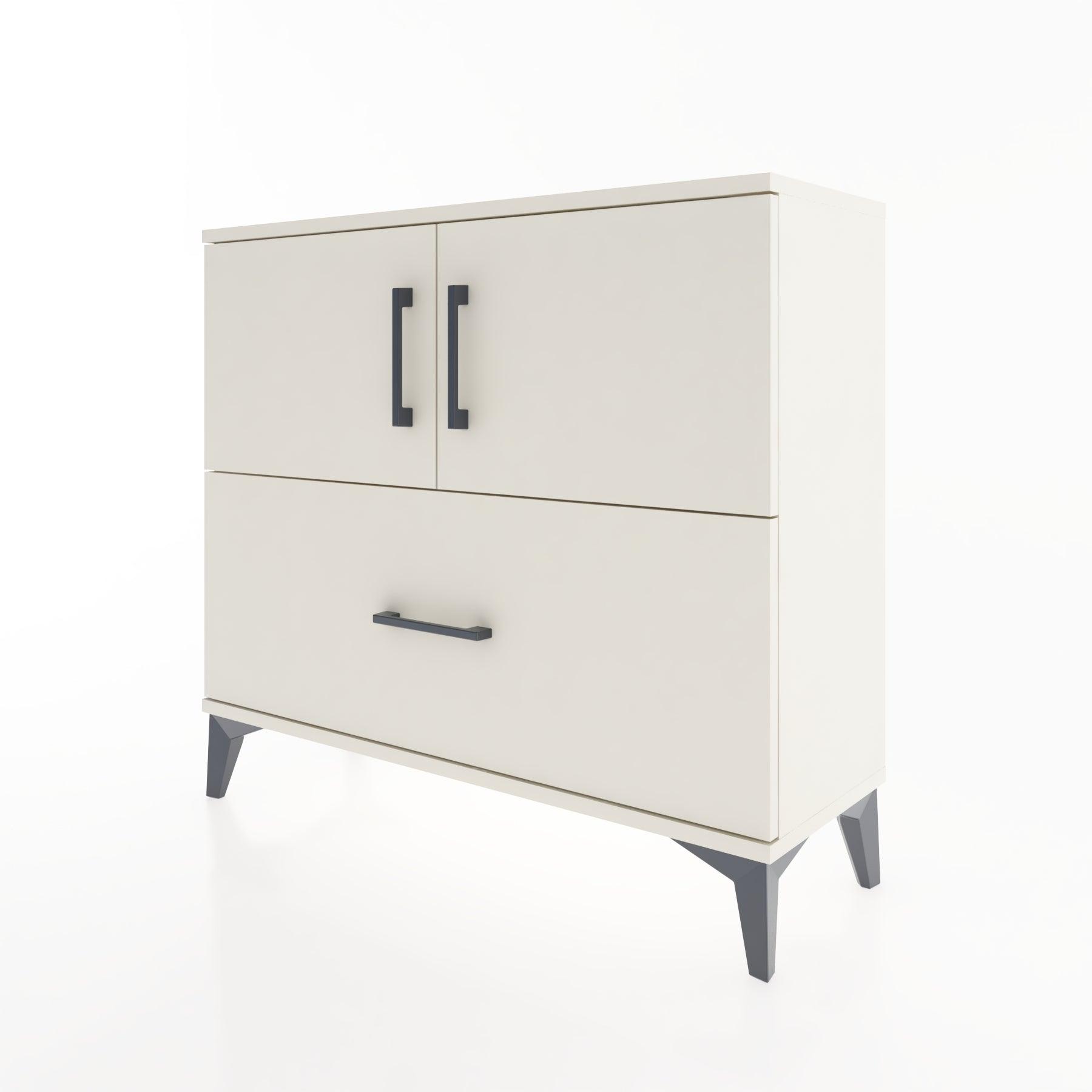 Woodntry Modüler Şifonyer Kapak ve Çekmeceli V2 88x30x68 cm Aytaşı - Woodntry