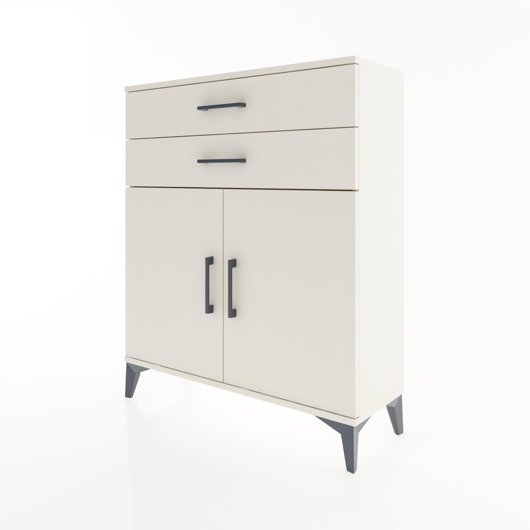 Woodntry Modüler Şifonyer Aytaşı 88x30x94 cm Kapaklı ve Çekmeceli KC3-1