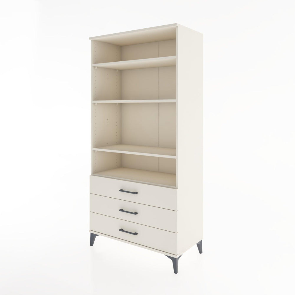 Woodntry Modular Cabinet Moonstone 88x44x170 cm with Drawers and Shelves CR37-1