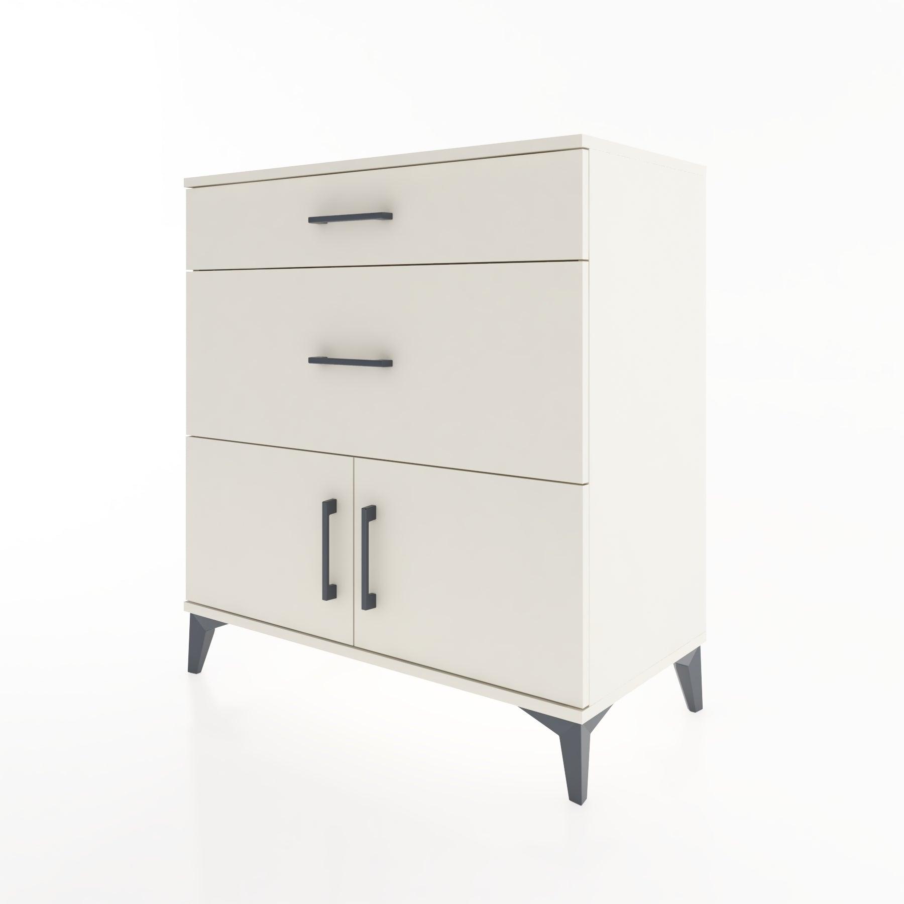 Woodntry Modular Dresser Moonstone 88x44x84 cm with Cover and Drawer KC116-1