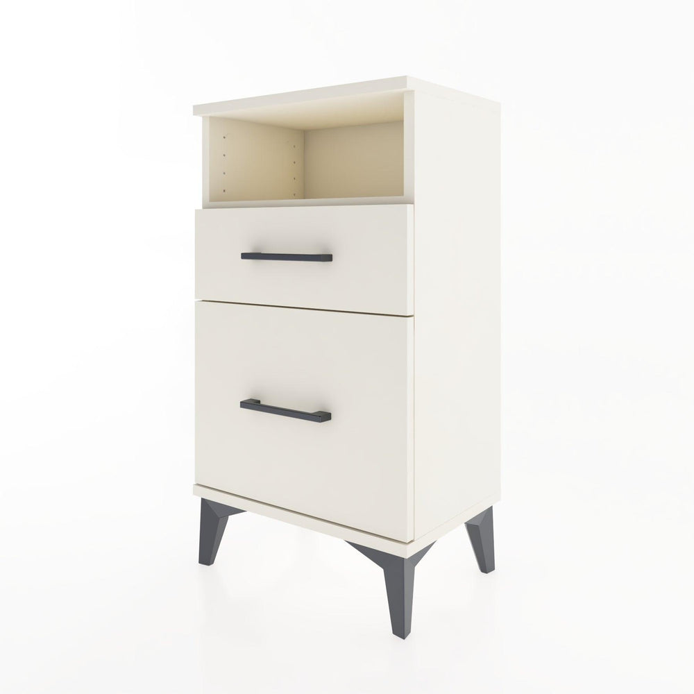 Woodntry Modüler Komodin 2 Çekmece ve Raflı V3 44x30x68 cm Aytaşı - Woodntry