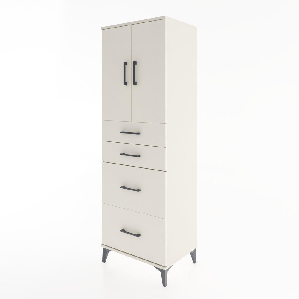 Woodntry Modular Cabinet Moonstone 60x44x170 cm with Doors and Drawers KC19-1