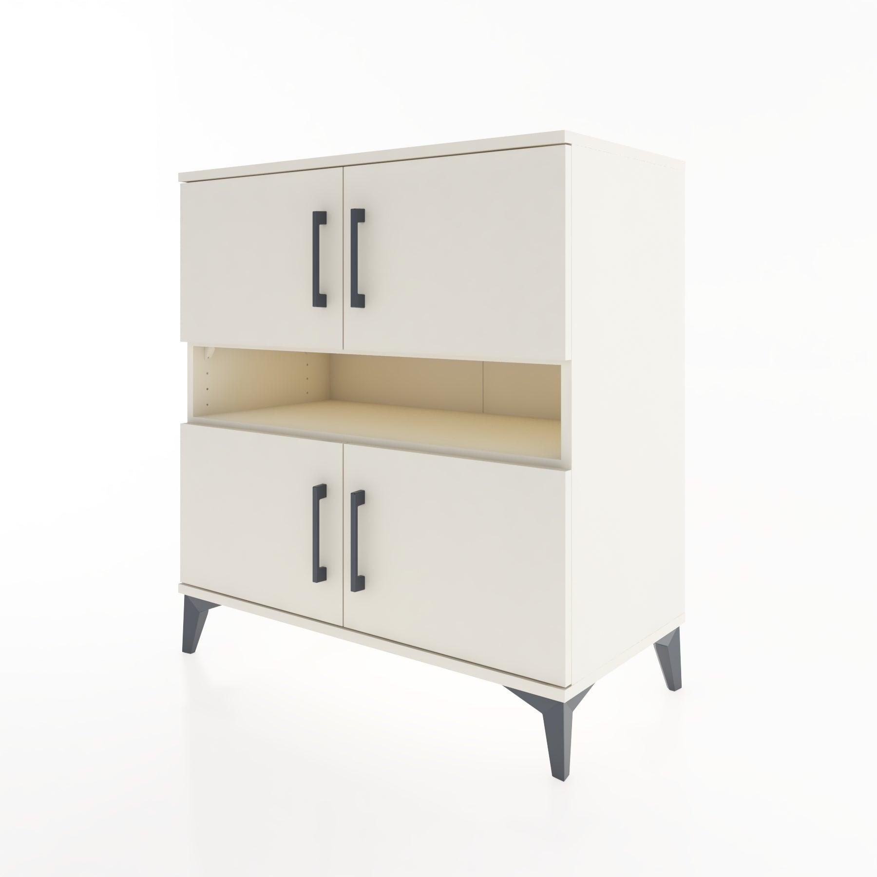 Woodntry Modular Dresser Moonstone 88x44x84 cm with Cover and Shelf KR104-1