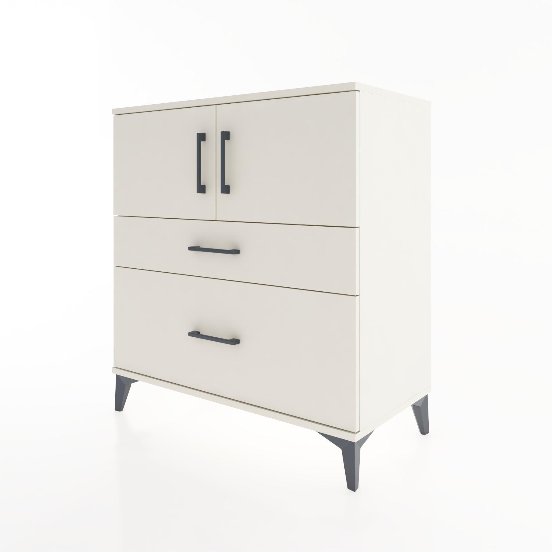 Woodntry Modular Dresser Moonstone 88x44x84 cm with Cover and Drawer KC110-1