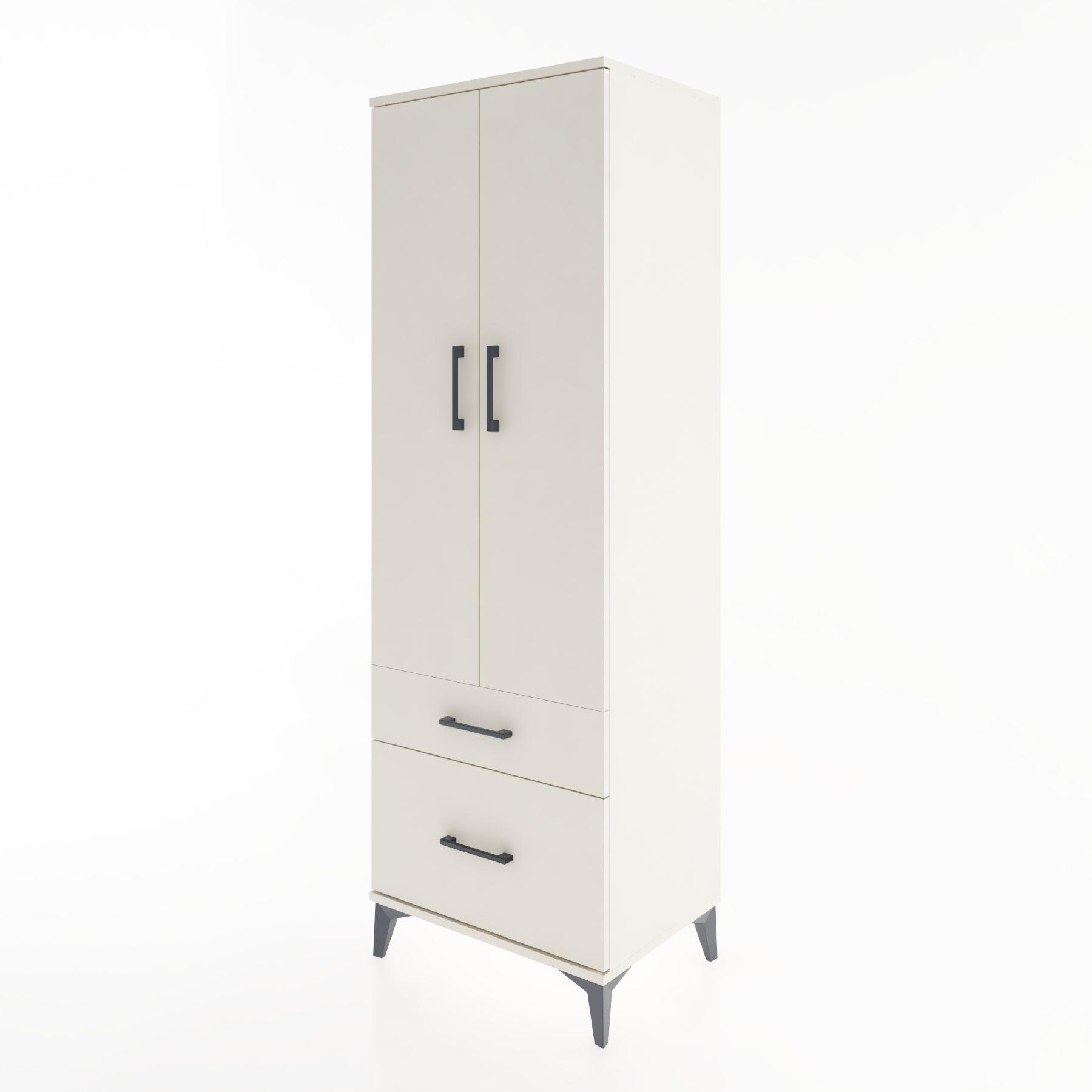 Woodntry Modular Cabinet Moonstone 60x44x170 cm with Doors and Drawers KC15-1