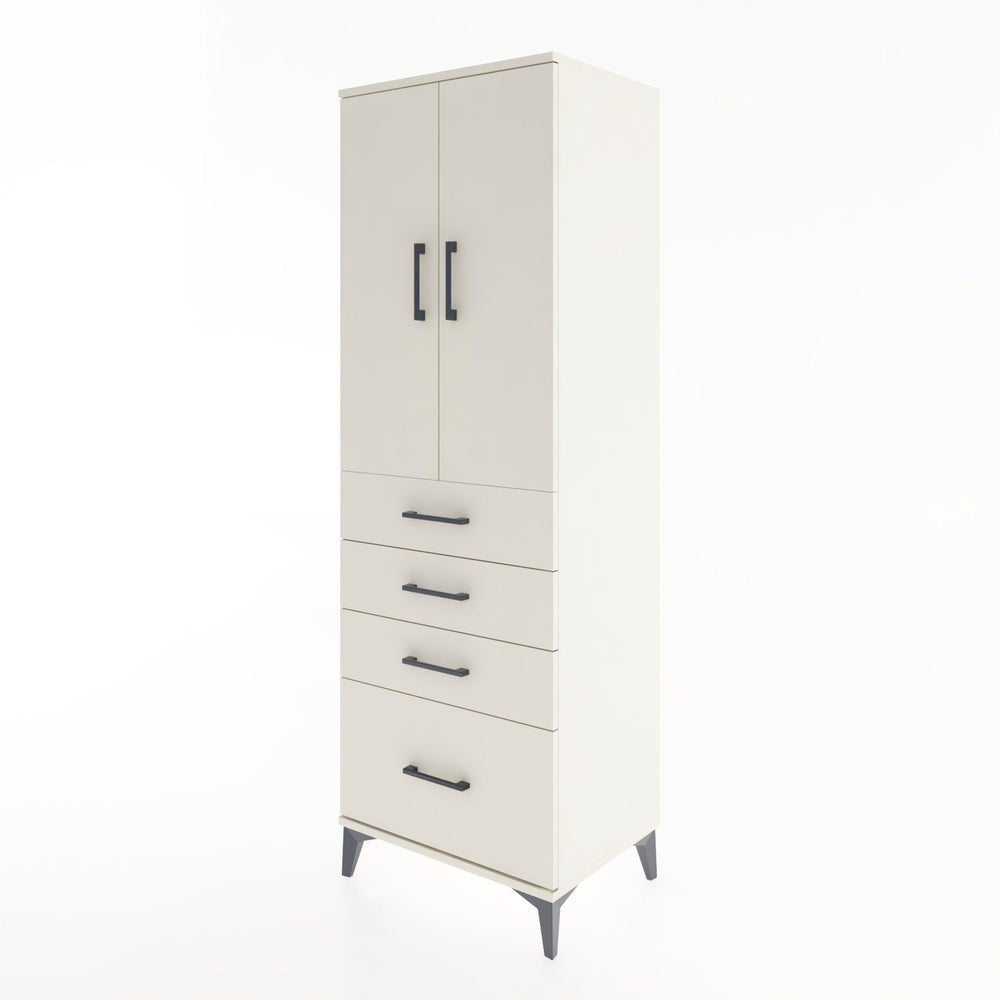 Woodntry Modular Cabinet Moonstone 60x44x170 cm with Doors and Drawers KC13-1