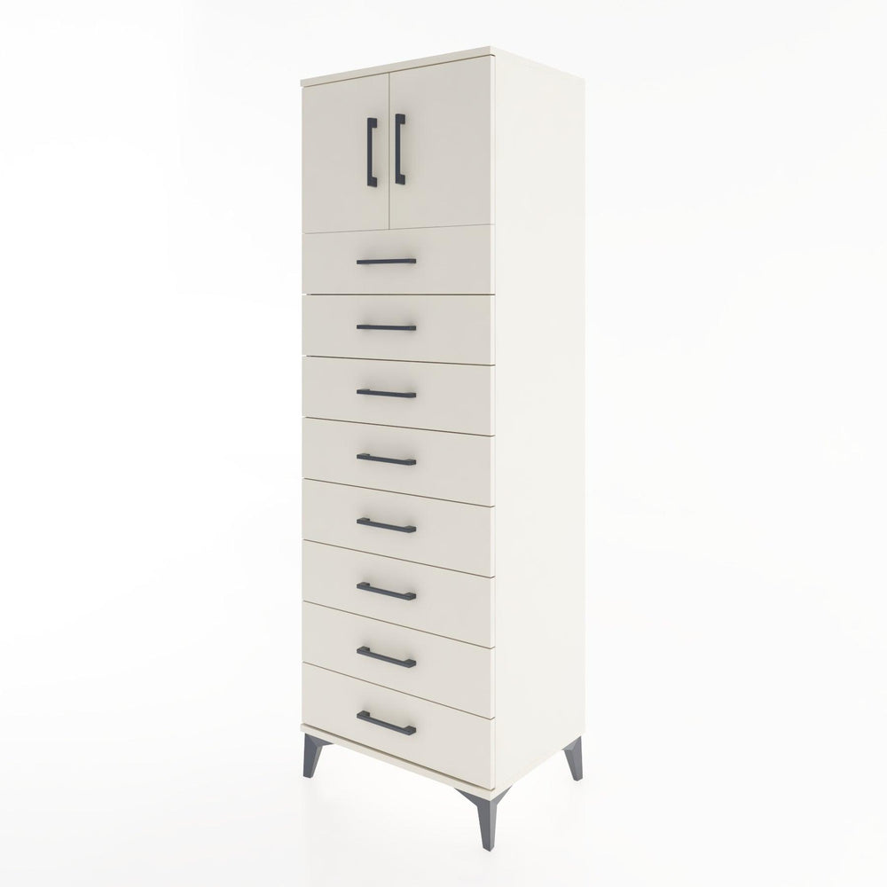 Woodntry Modular Cabinet Moonstone 60x44x170 cm with Doors and Drawers KC1-1