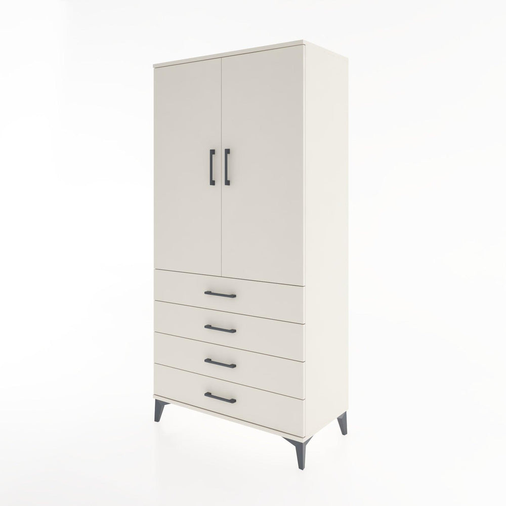 Woodntry Modular Cabinet Moonstone 88x44x170 cm with Doors and Drawers KC5-1