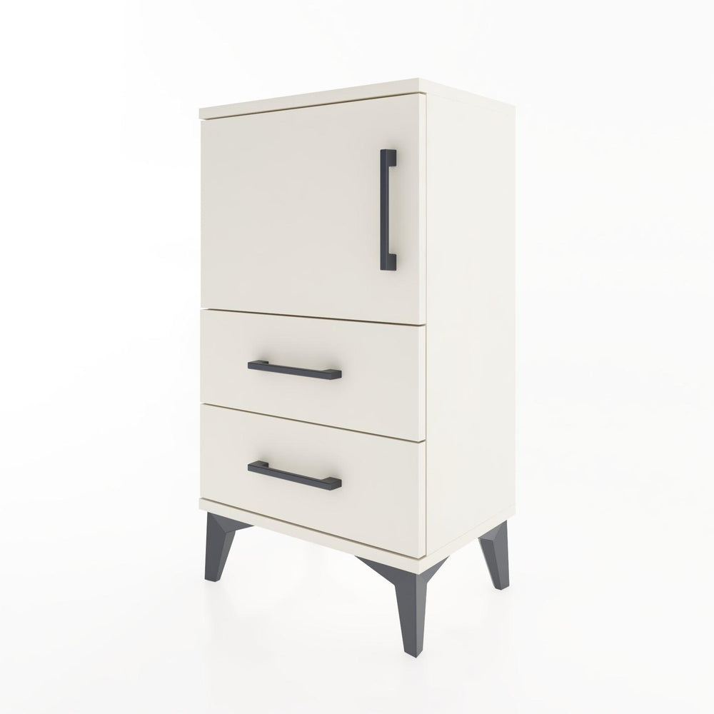 Woodntry Modüler Komodin Kapaklı 2 Çekmeceli 44x30x68 cm Aytaşı - Woodntry