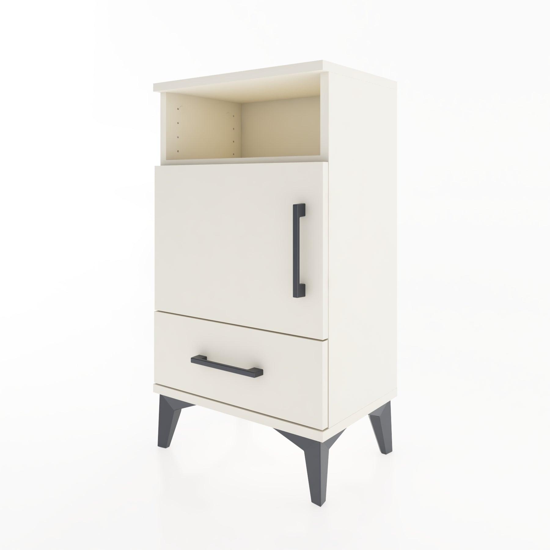 Woodntry Modüler Komodin Raf Kapak Çekmeceli 44x30x68 cm Aytaşı - Woodntry