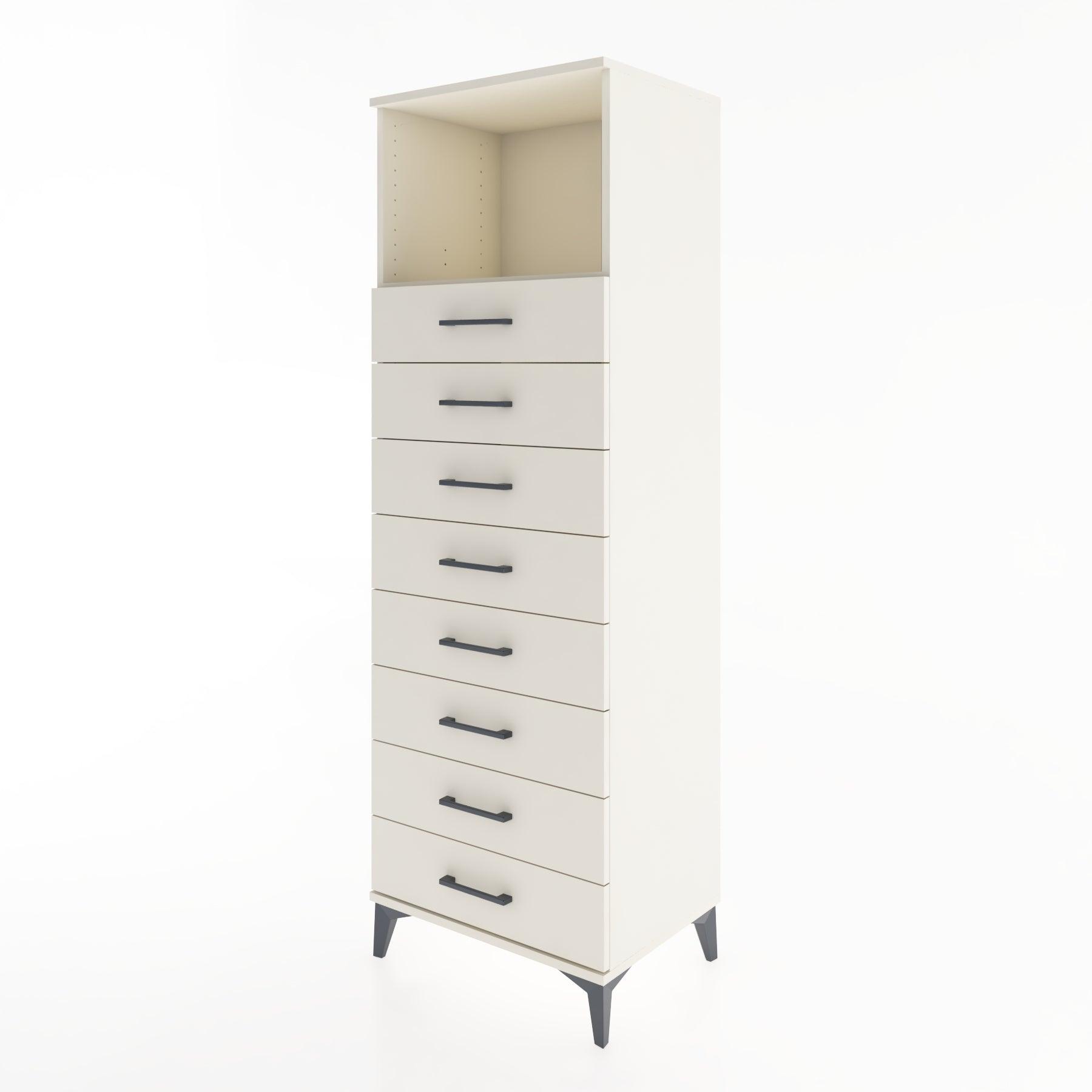 Woodntry Modular Cabinet Moonstone 60x44x170 cm with Drawers and Shelves CR32-1