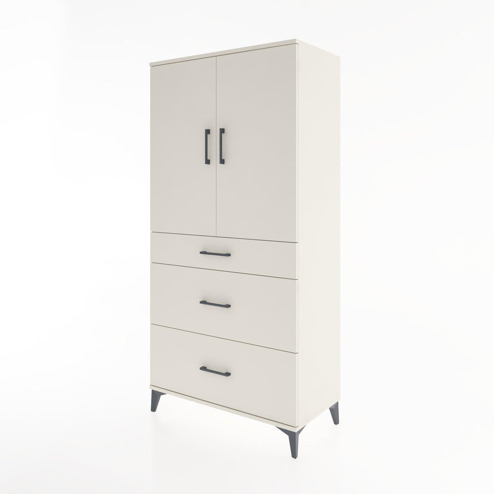 Woodntry Modüler Dolap Aytaşı 88x44x170 cm Kapaklı ve Çekmeceli KC20-1