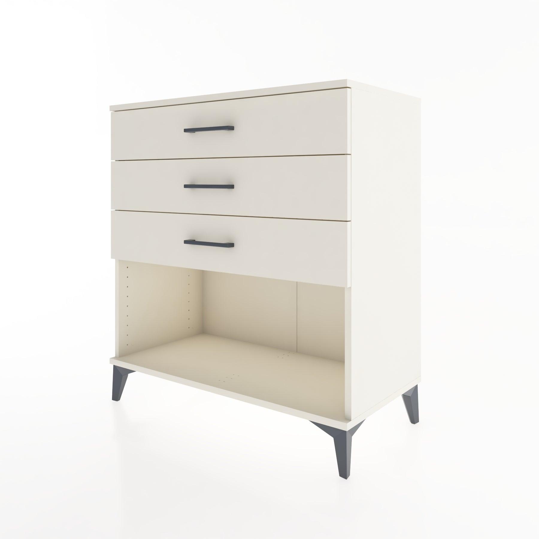 Woodntry Modüler Şifonyer Aytaşı 88x44x84 cm Çekmeceli ve Raflı CR11-1