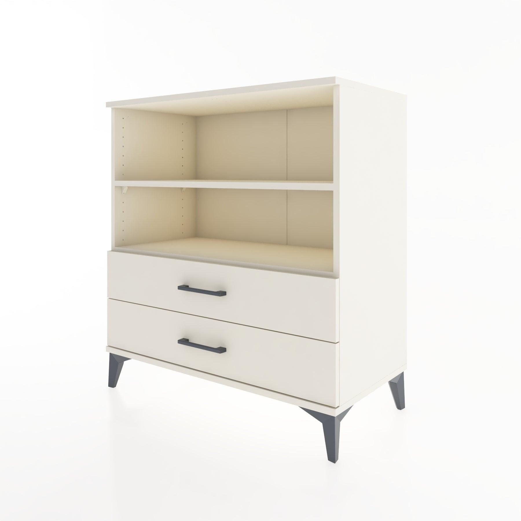 Woodntry Modüler Şifonyer Aytaşı 88x44x84 cm Çekmeceli ve Raflı CR16-1