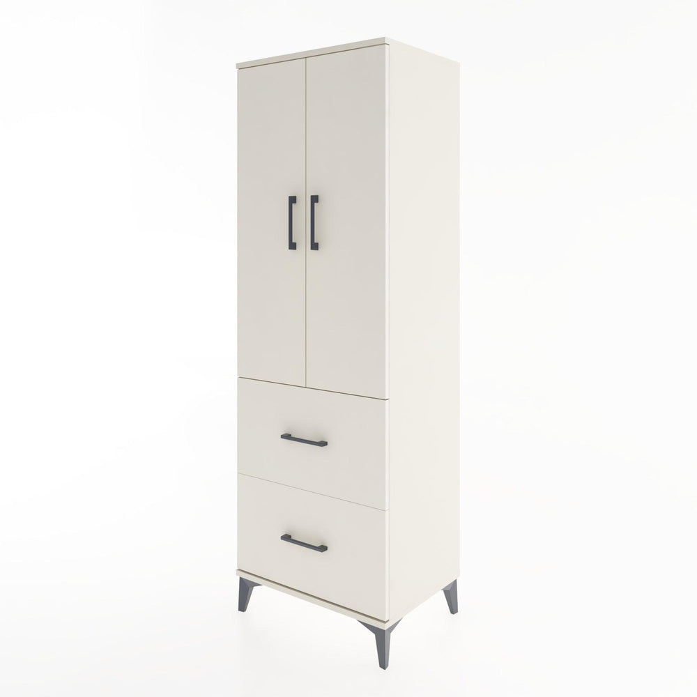 Woodntry Modular Cabinet Moonstone 60x44x170 cm with Doors and Drawers KC21-1