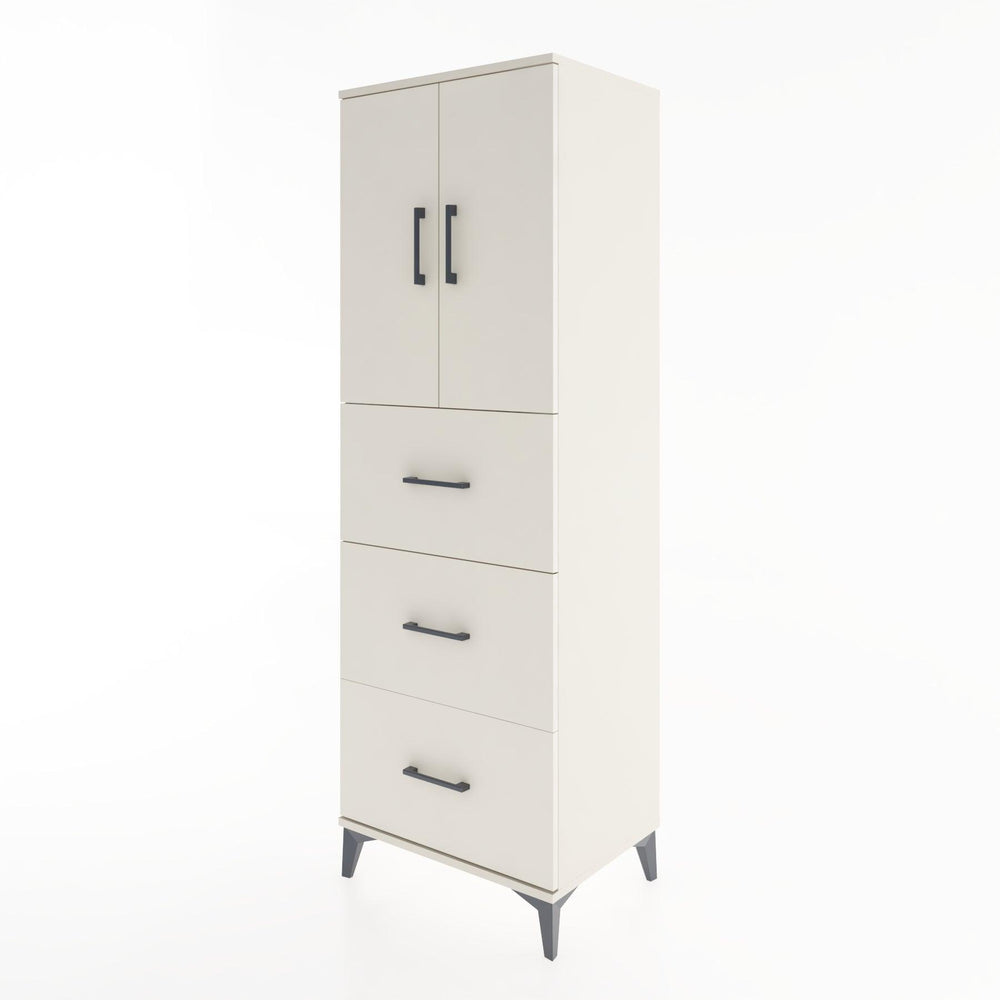 Woodntry Modular Cabinet Moonstone 60x44x170 cm with Doors and Drawers KC24-1