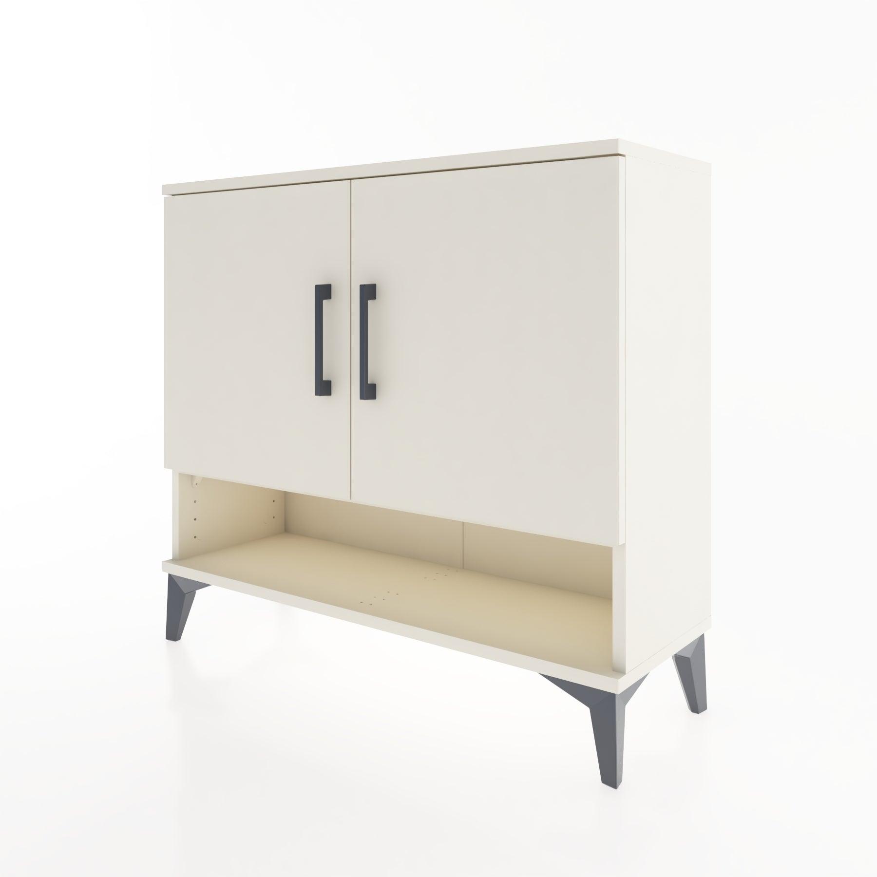 Woodntry Modüler Şifonyer İki Kapak ve Raflı V1 88x30x68 cm Aytaşı - Woodntry