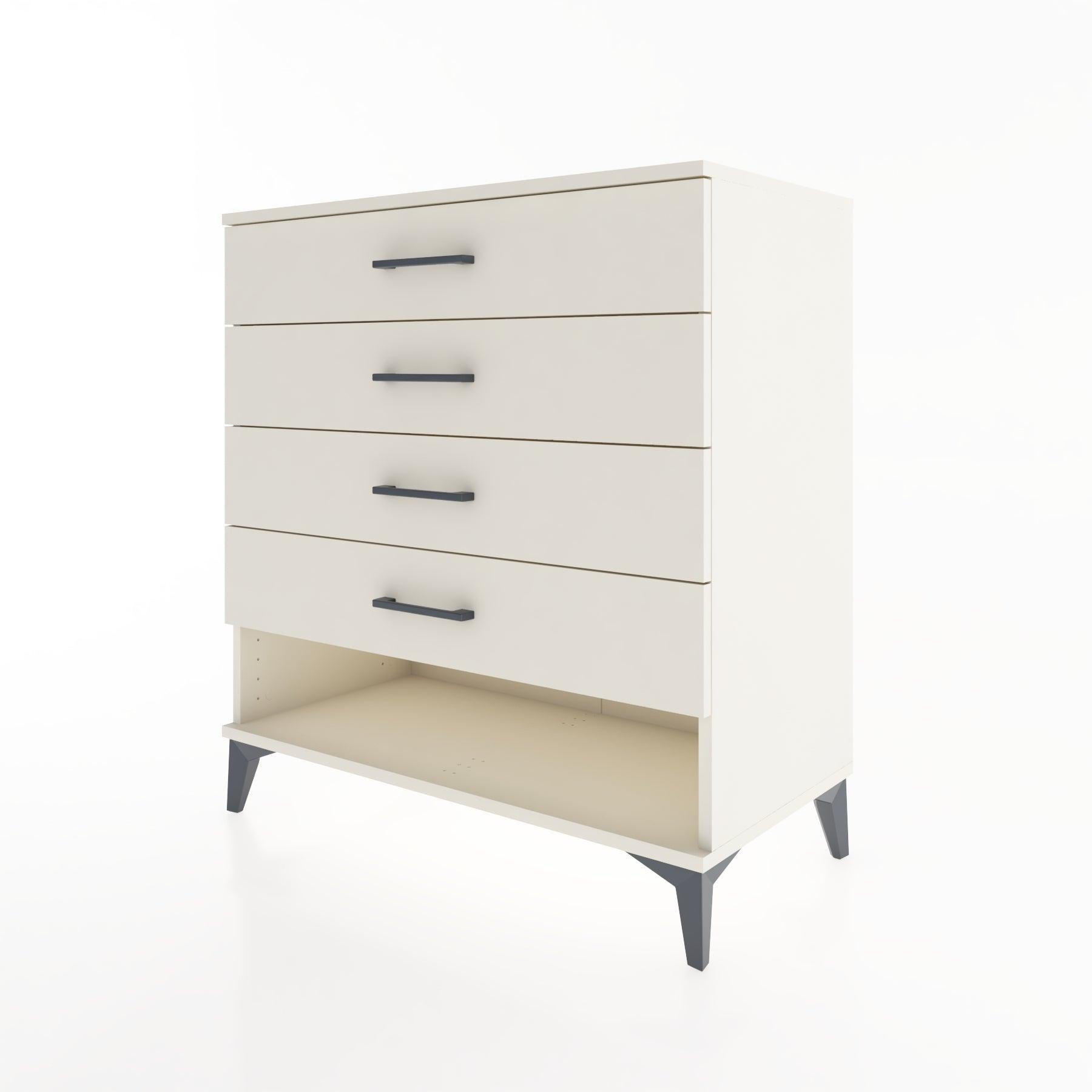 Woodntry Modüler Şifonyer Aytaşı 88x44x84 cm Çekmeceli ve Raflı CR10-1